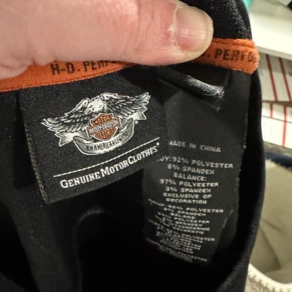 Harley-Davidson® Men’s Performance Crew Neck Shirt - Black/Blue, Size‎ L - Picture 5 of 8